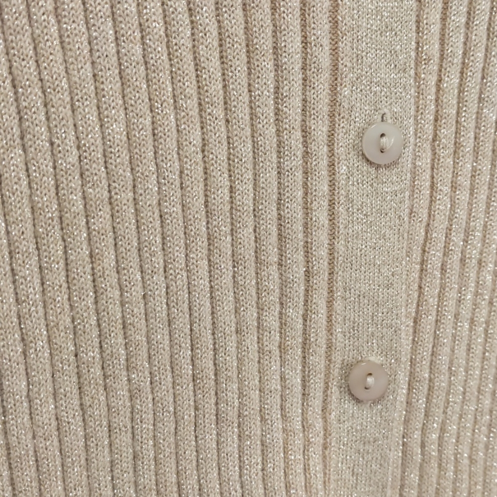 Sparkly Ribbed Knit Cardigan - Picture 2 of 6